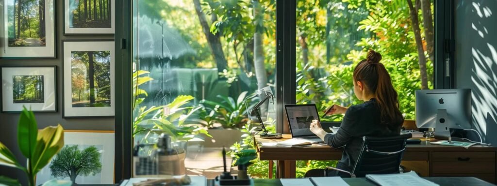 Homeowner inspecting damaged trees for assessment and documentation.